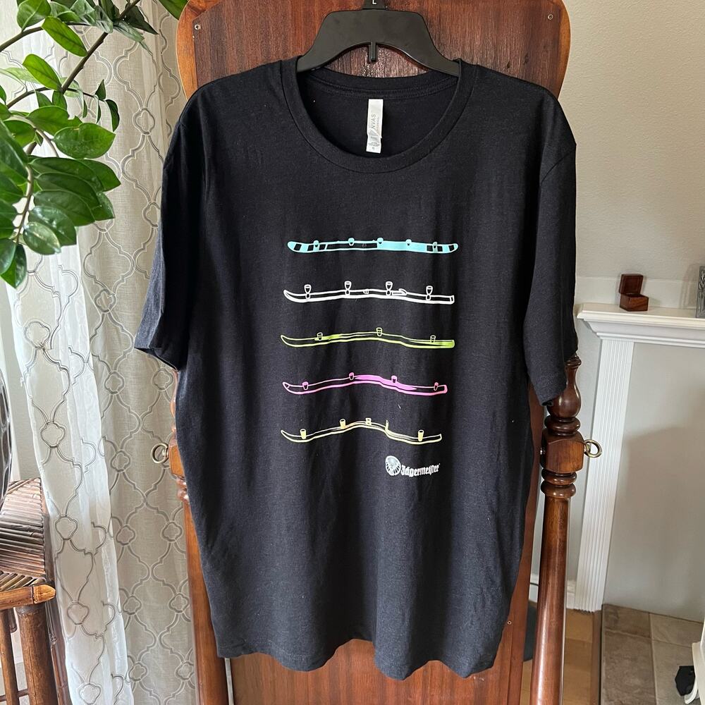 New! Jager JagerMeister shot ski T-shirt black adult XL